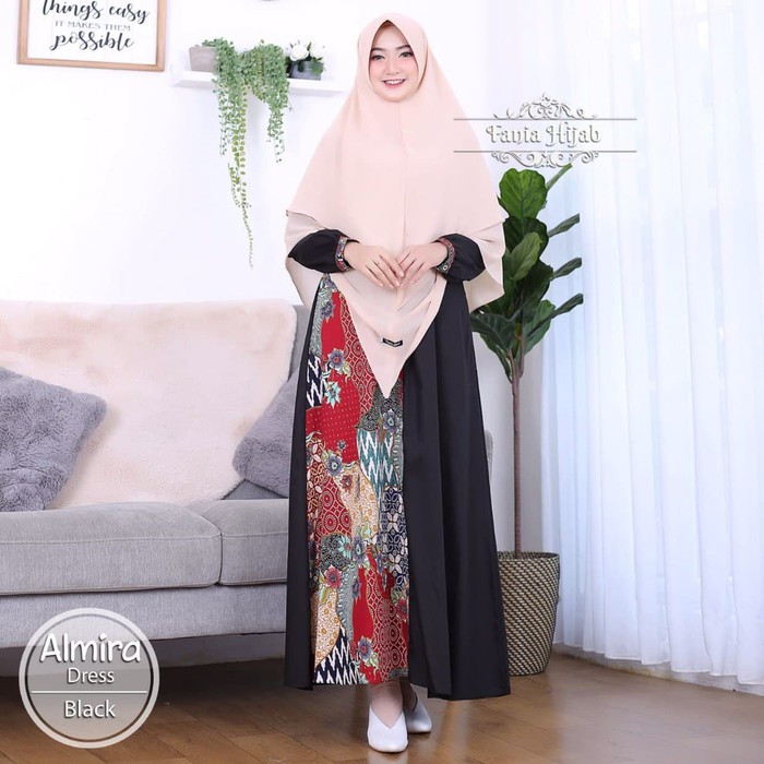 ALMIRA DRESS || Gamis Batik Original By Fania Hijab