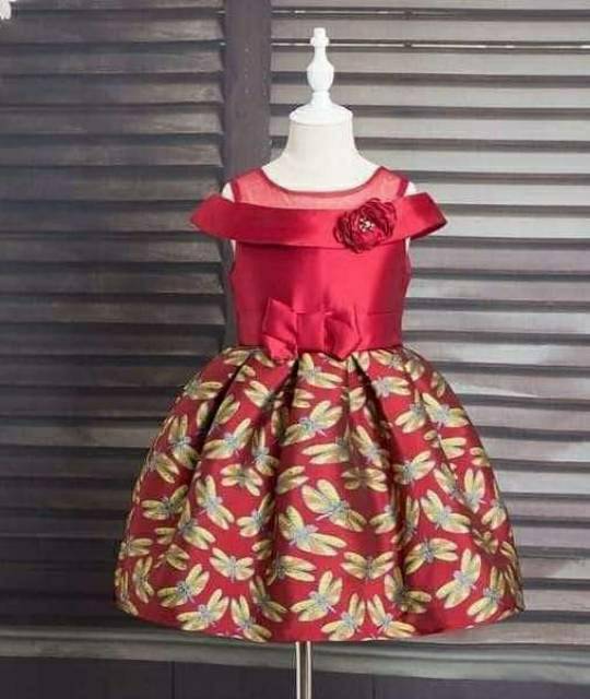 Dress Import Anak/ Import Dress Bunga/ Baju Ulang Tahun