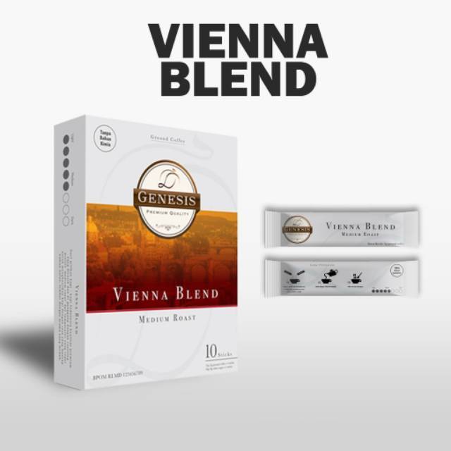 

Kopi Sachet Genesis / Vienna Blend / Kopi Alami Siap Seduh / Kopi Tubruk Sachet