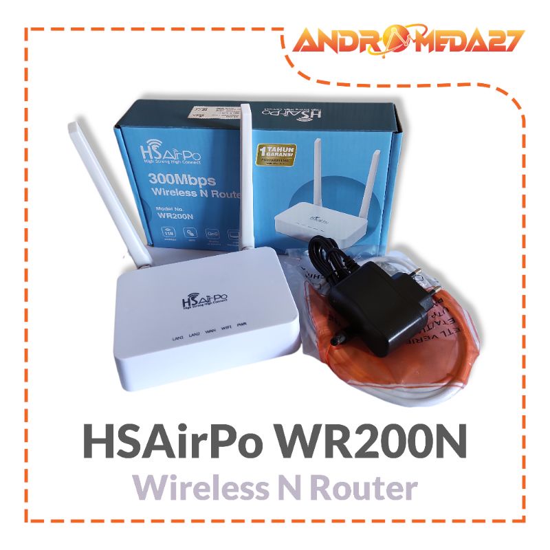 HS AIRPO WR200N 300Mbps WIRELESS N ROUTER