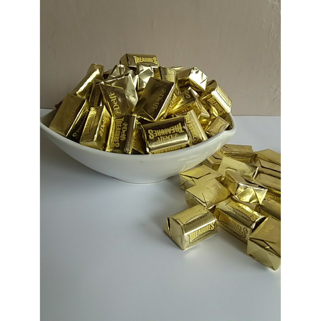 

Arza Jual Coklat Delfi Treasure Golden Almond 1 2 kg Kemasan Plastik