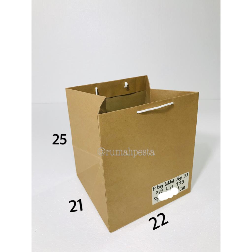 

PAPERBAG COKLAT SEGI 21 / PAPERBAG COKLAT POLOS