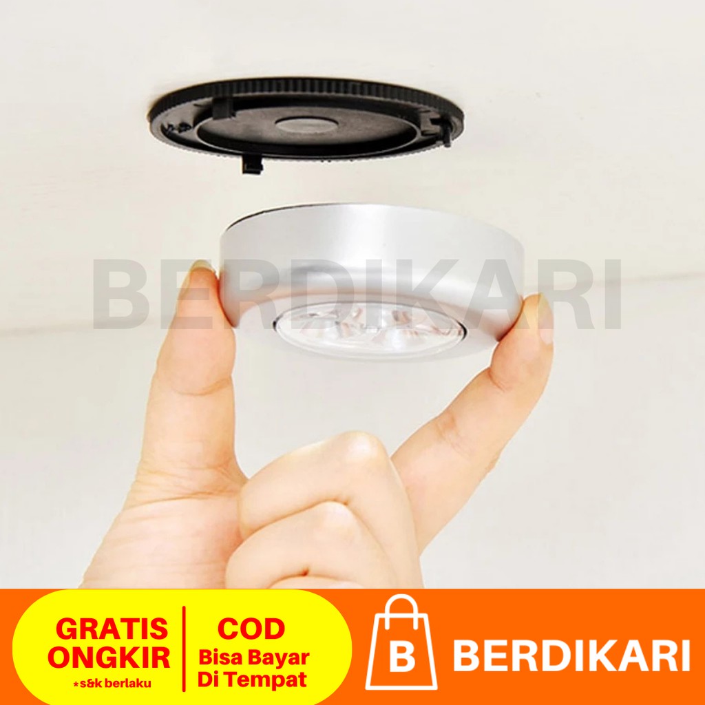 Lampu LED Tempel / Lampu Darurat LED Tempel cukup ditekan