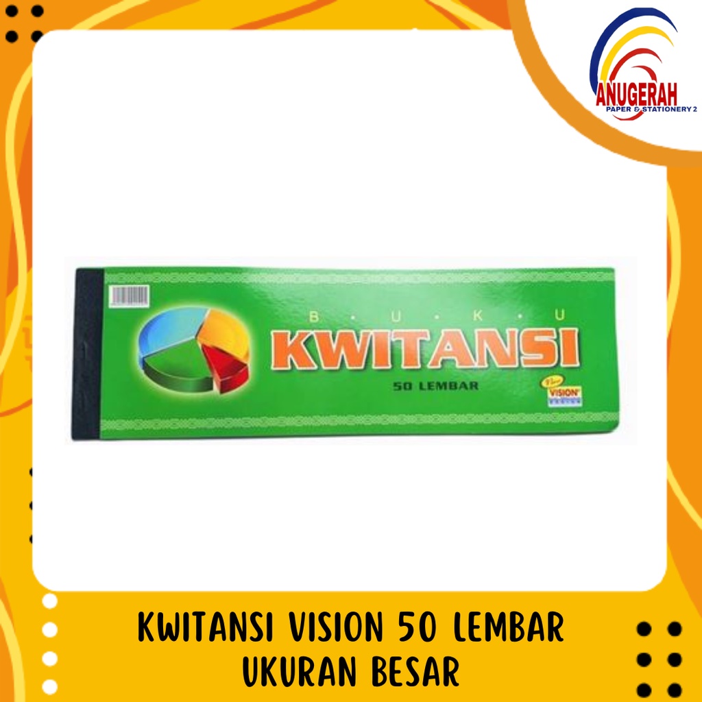

KWITANSI VISION 50 LEMBAR UKURAN BESAR (PCS)