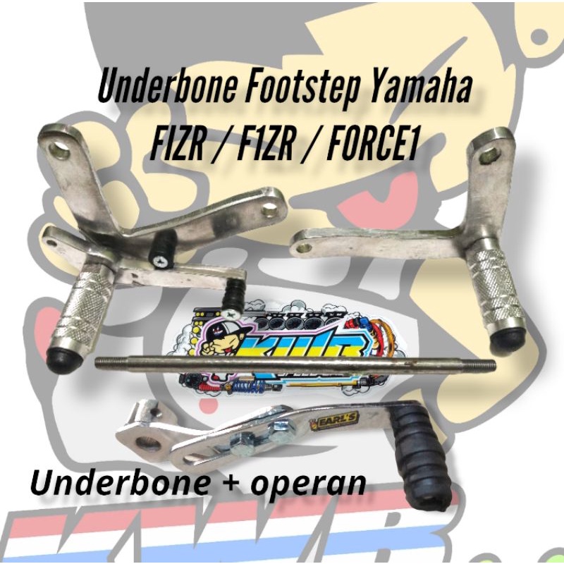 Underbone fiz r f1z r force1 underbone footstep foot step yamaha fizr f1zr force1 UNDERBONE FOOTSTEP SET OPERAN YAMAHA FIZR F1ZR FORCE YAMAHA 125Z