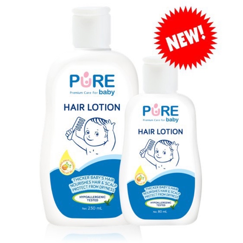 Pure BB Baby Hair Lotion 80 ml Minyak Rambut Bayi Lotion Rambut Bayi