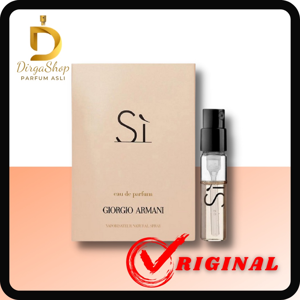 Vial Giorgio Armani Si EDP For Women EDP Original 100%
