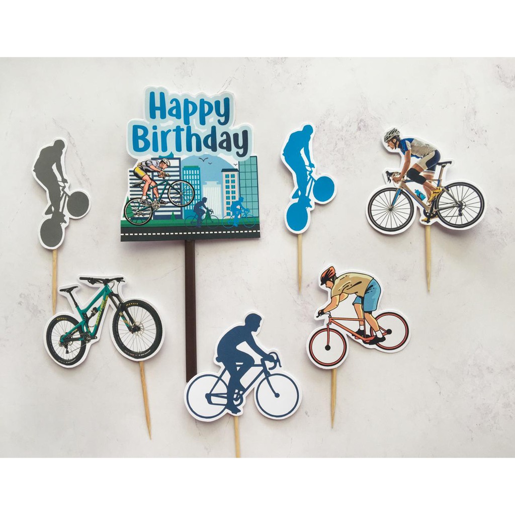 Jual Topper SEPEDA utk hiasan cake pudding dll | Shopee Indonesia