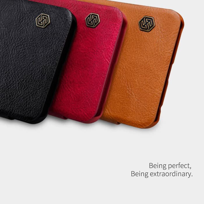 Flip Cover Xiaomi Redmi Note 5 Pro Nillkin Qin Leather Flip Hard Case Original