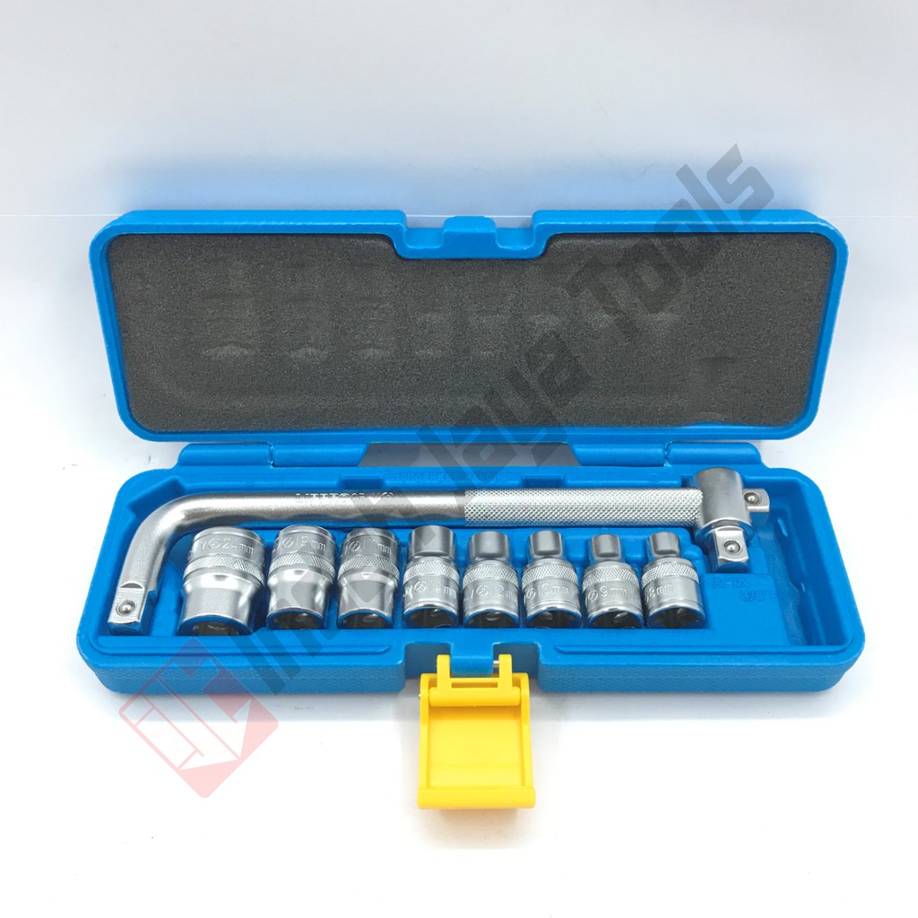 LIPPRO Kunci Sok Set 10 Pcs - Socket Set Shock Soket Set