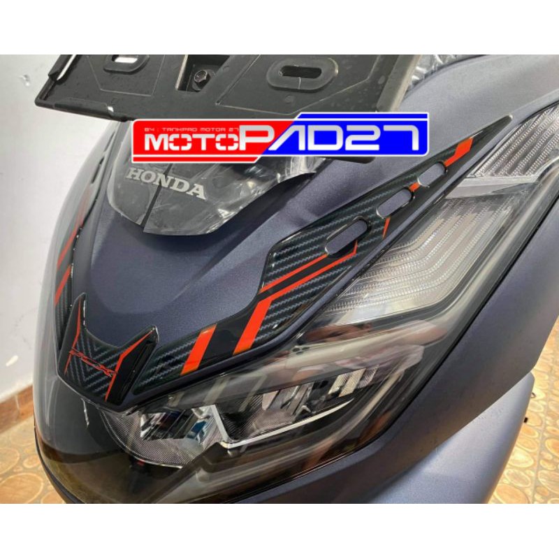 STIKER STICKER TIMBUL TAMENG DEPAN HONDA ALL NEW PCX 160 PREMIUM