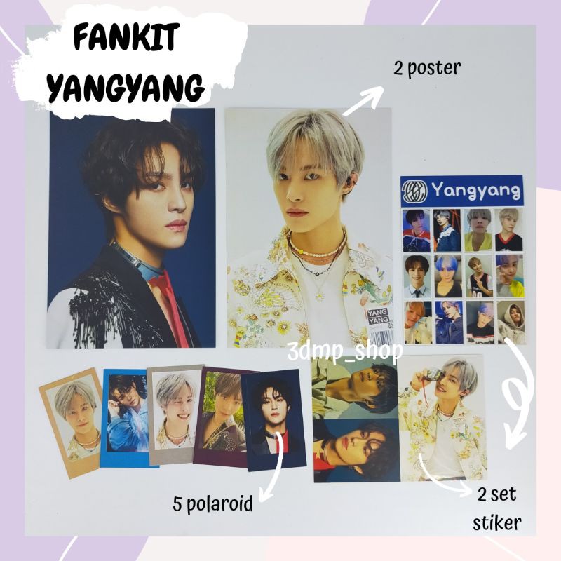 Paket Fankit Fangirl Yangyang Hendery sungchan xiaojun shotaro kun lucas Nct wayv kick back