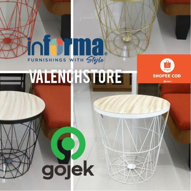 ♪ MEJA TOPAZ Minimalis dengan Penyimpanan/ topaz informa / meja topaz informa / storage ۝