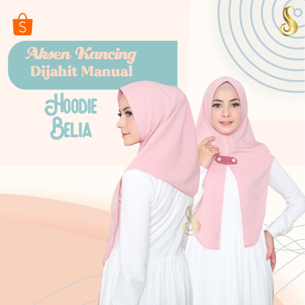 Sabilla - Hoodie Belia Arniz Soft Pet Antem Mosscrepe Import Premium Crepe Hijab Instan