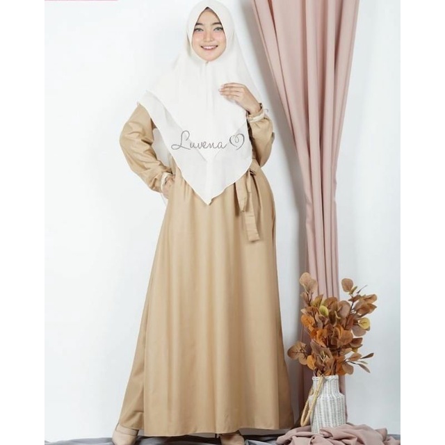Gamis Polos Bahan Toyobo by Luvena