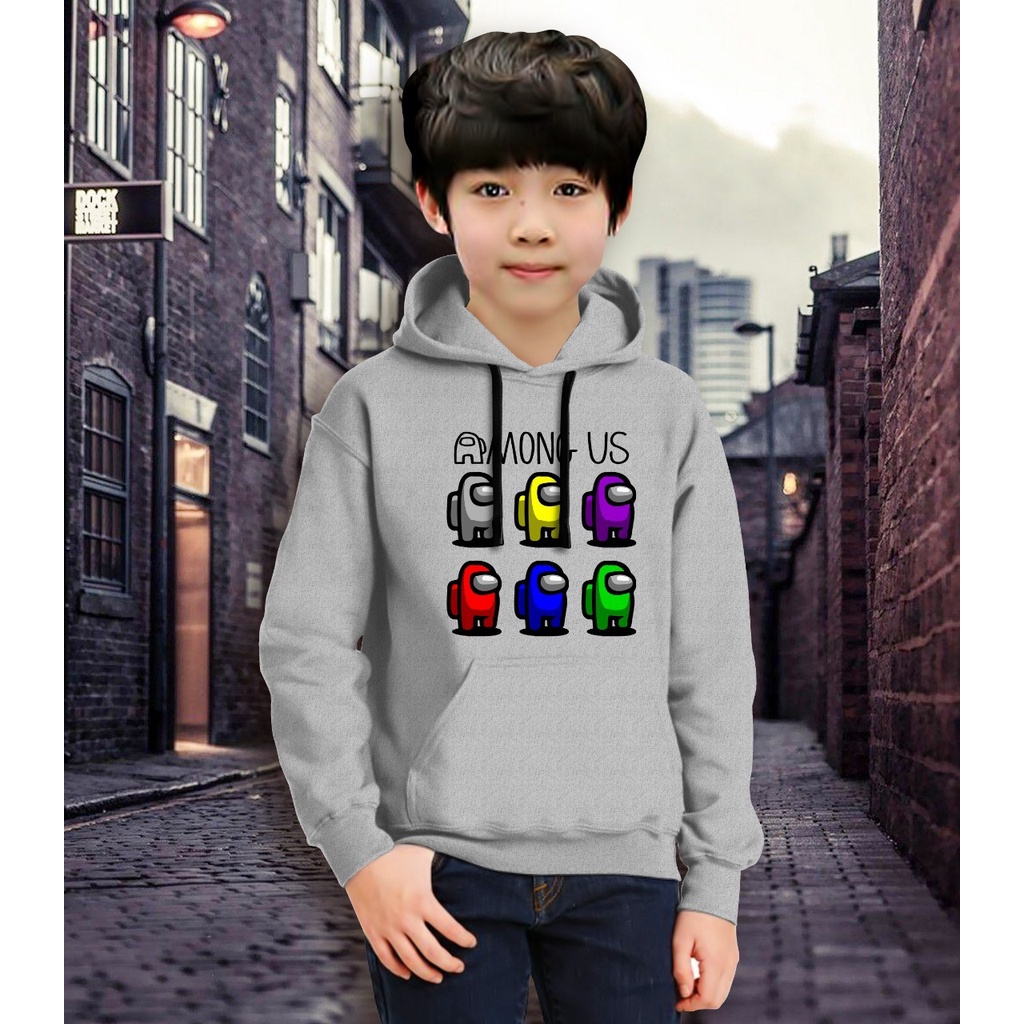 Jaket Anak Laki Laki/Jaket Anak Terbaru/Hoodie Anak Anong Pelangi  Gaming Bahan Fleece Tebal 4-11 TAHUN