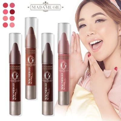 Madam Gie Magnifique Lip Crayon Satin -MakeUp Lipstik Original 100 %