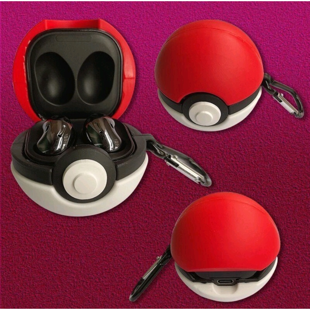 POKEMON 3D Poke Ball Pokeball Samsung Buds Live Buds pro Buds 2 Case Cover Casing