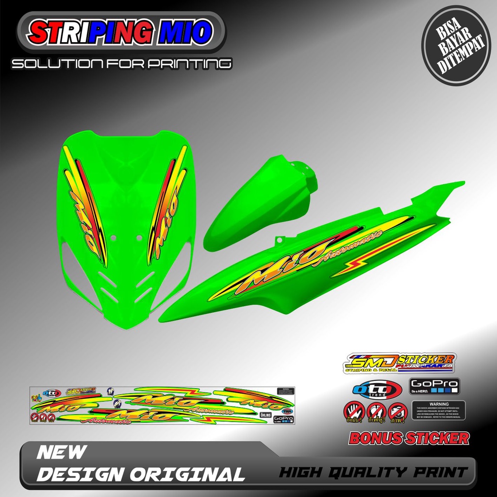 STRIPING VARIASI MIO SPORTY / MIO SMILE RACING KEREN