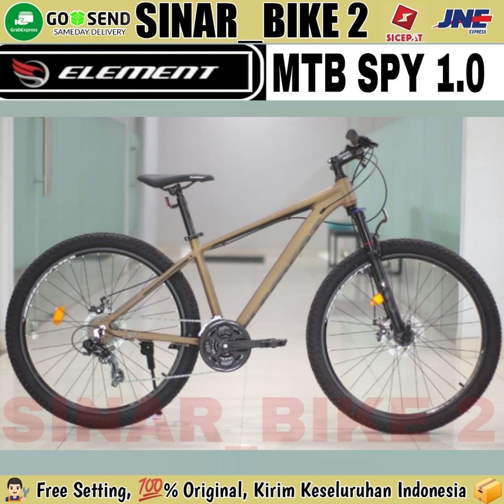 Sepeda Gunung 27.5 Inch MTB ELEMENT SPY 1.0 Alloy 24 Speed Rem Cakram