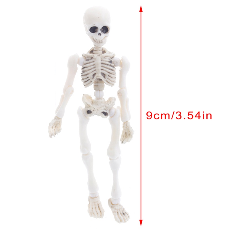 Mary Movable Mr. Bones Skeleton Model Manusia Tengkorak Full Body Mini Figure Mainan Halloween