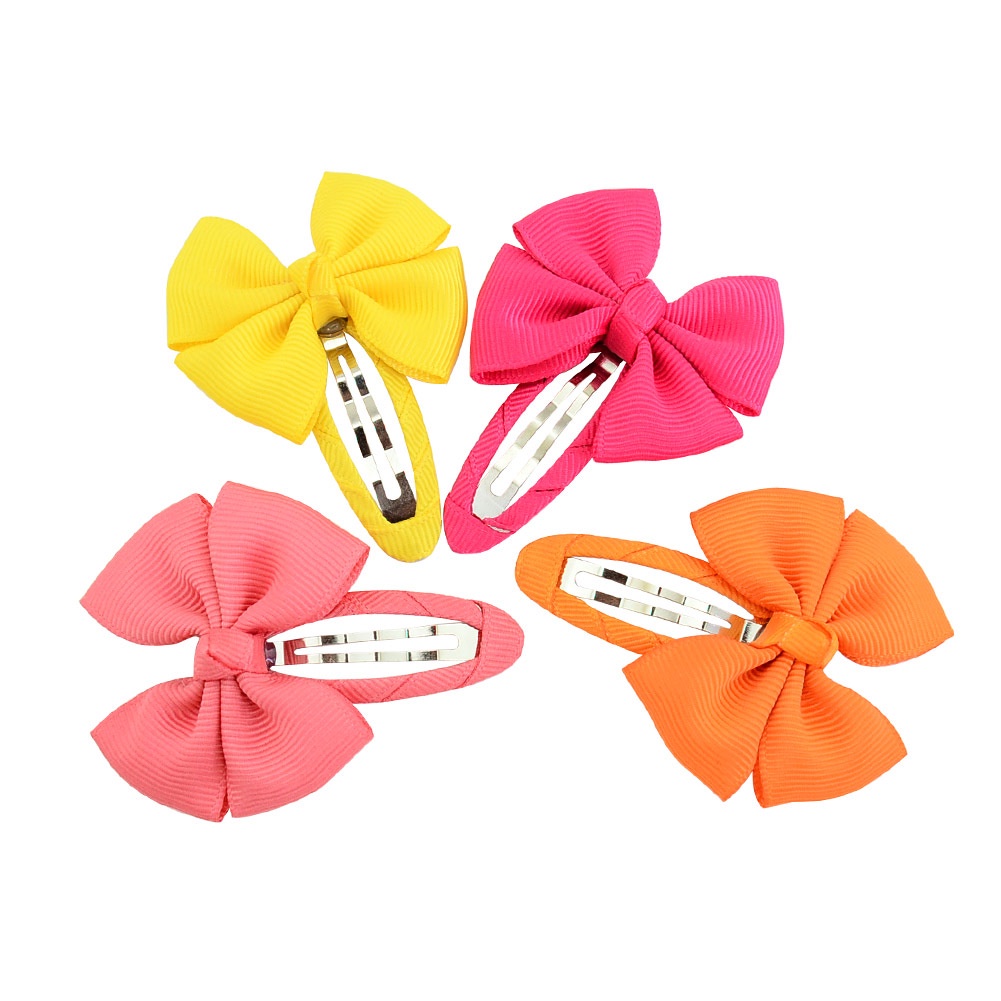 (Pimenova) Jepit Rambut Bayi Anak Perempuan Model Pita Motif Bunga Gaya Korea Lucu Headband Lucu Anak