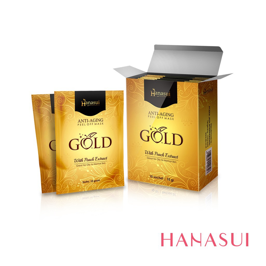 Hanasui Anti-Aging Peel Off Mask Gold Sachet