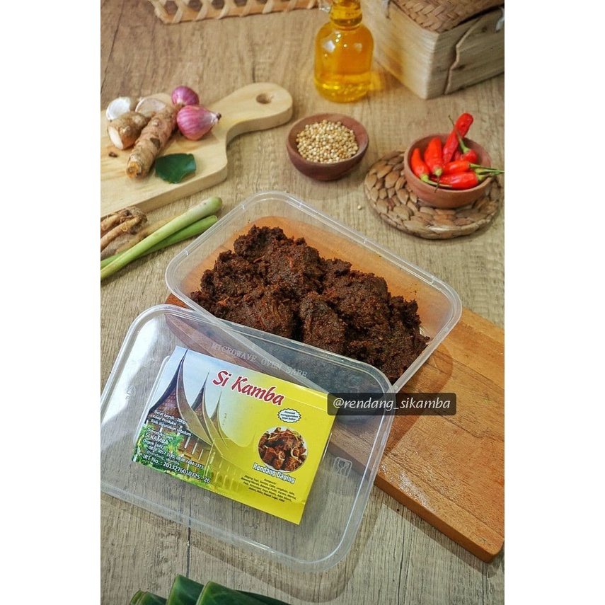 

Rendang Si Kamba (Asli Minangkabau Daging Lokal Premium - 200 gr, 250 gr, 500 gr dan 1000 gr)