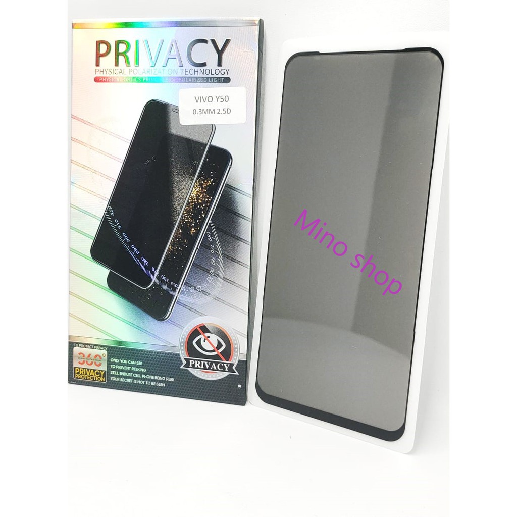 TEMPER GLASS - TG VIVO Y50 ANTY SPY 5D FULL SCREEN COVER