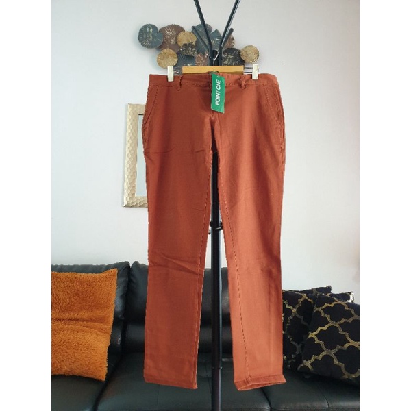 Celana pensil jeans terracota by point one MATAHARI
