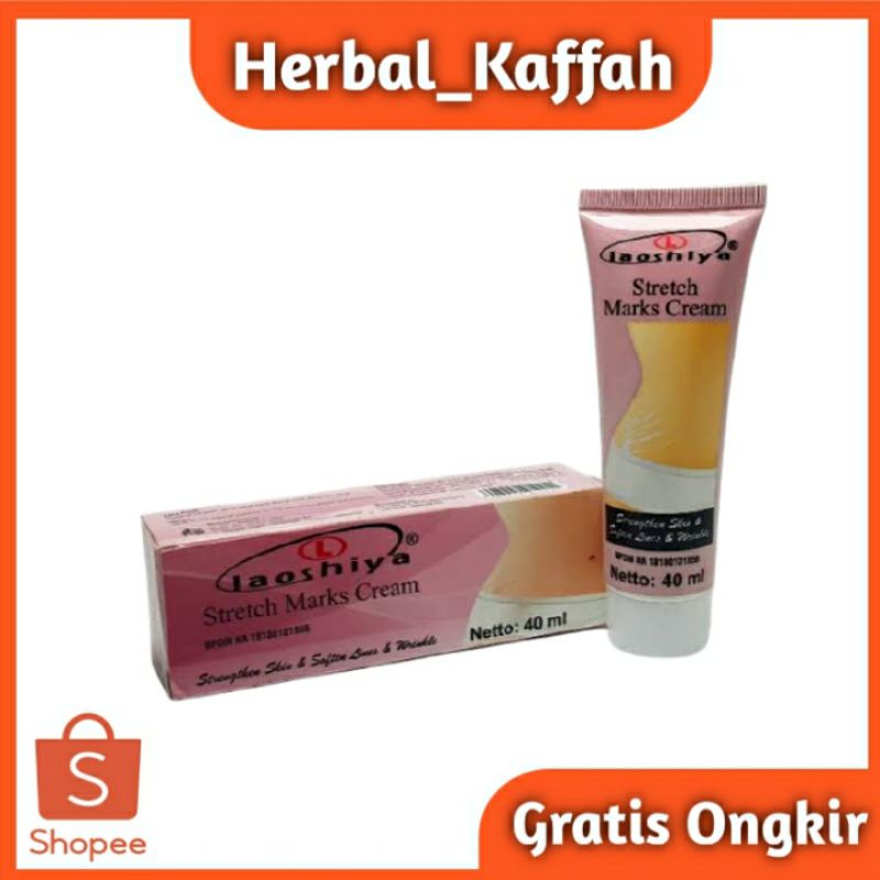 PENGHILANG STRETCH MARKS LAOSHIYA CREAM Penghilang Stretch Marks 40 ml Original 100% BPOM