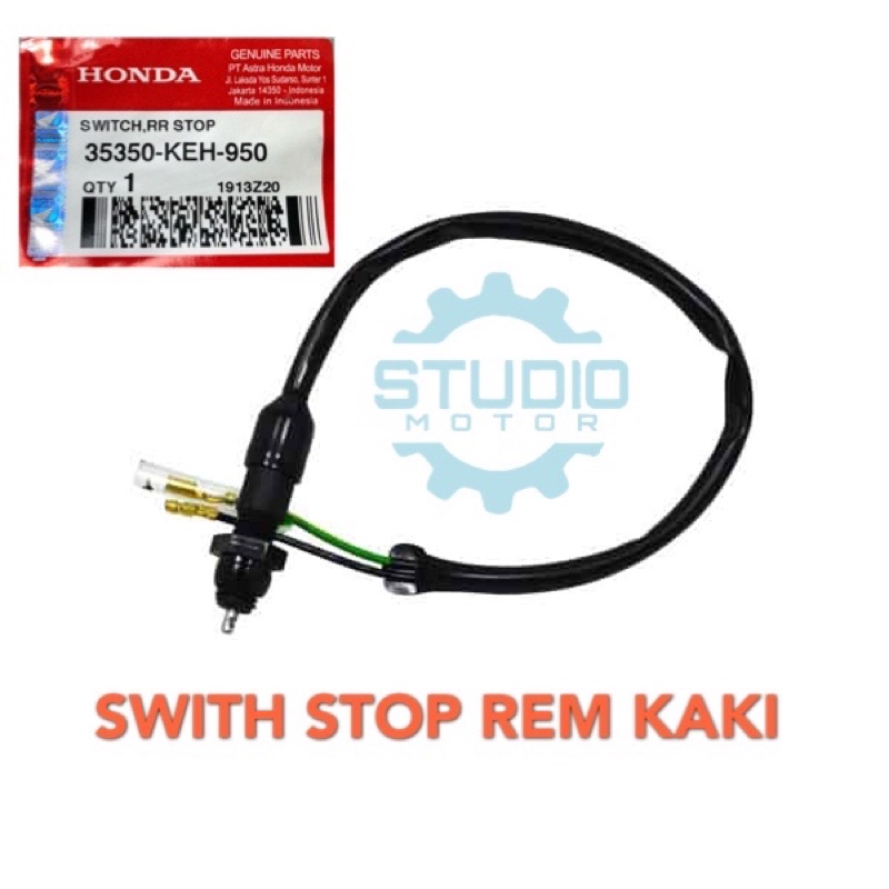 Switch + PER Lampu Stop Swit Rem Belakang Blkg Blk – Supra X FIT GRAND IMPRESSA LEGENDA GL Pro Max Neo Tech MegaPro Karburator 35350-KEH-950 35350-292-003 35350KEH950 35350292003