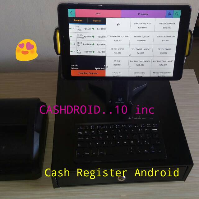 Mesin kasir android 10 inc /cashdroid 10 inc