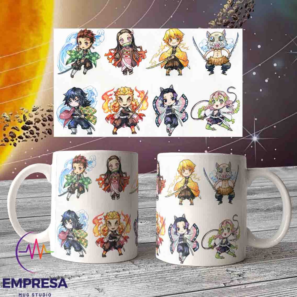 Coffee Mug Kimetsu No Yaiba Chibi