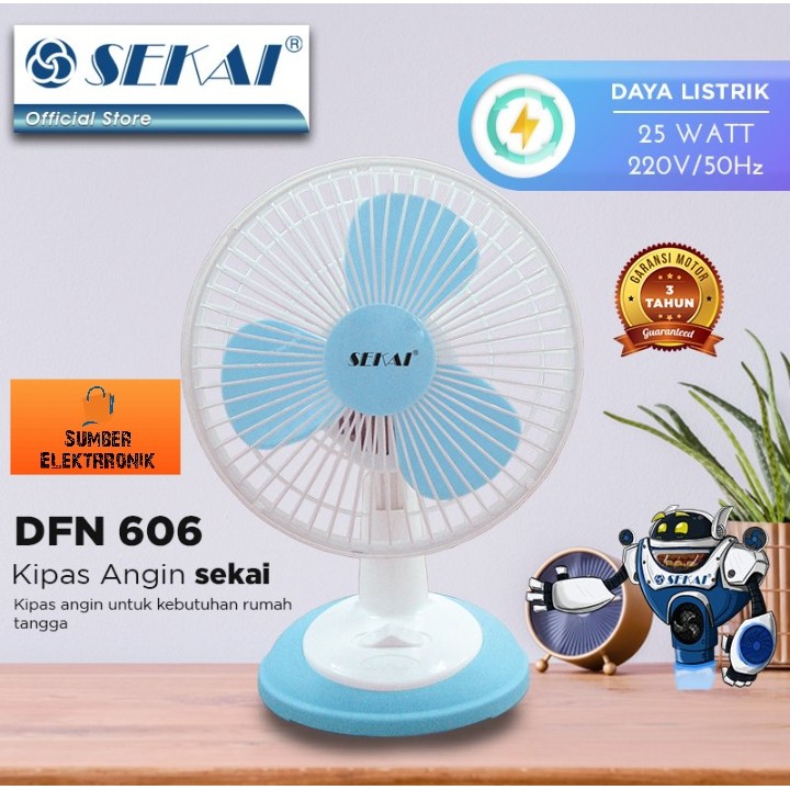 Sekai Desk Fan DFN 606 - 6 inch