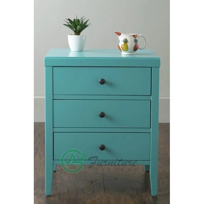 Meja Nakas Minimalis Rushville - Kayu Mahoni