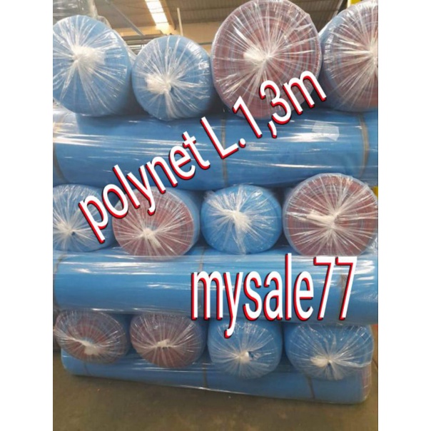 jaring polynet,waring biru,jaring biru,jaring kontruksi,keramba ikan,jaring ikan,safety net per100 m