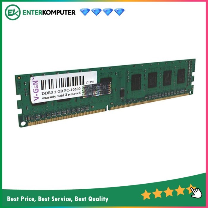 Ram V-GeN Platinum DDR3 2GB PC10600 PC12800