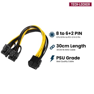 Kabel Splitter VGA 8 pin female to dual 6+2 male PCIE 30CM