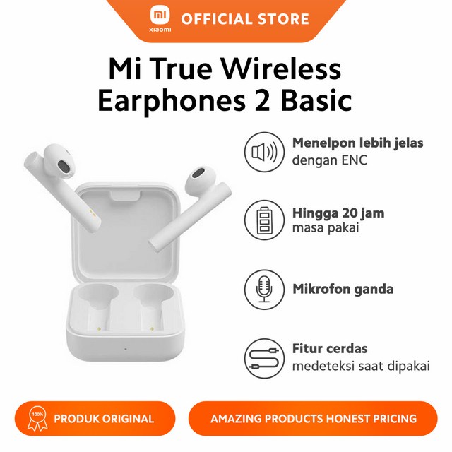 Earphone - Second Xiaomi True Wireless Tws Earphone 2 Basic Mic Ganda