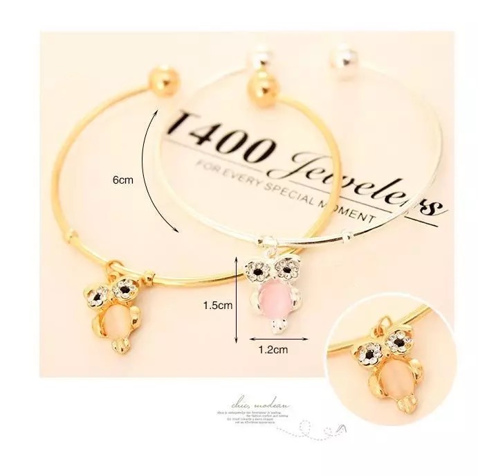 MORYMOSHI G15 Gelang Bangle Owl Fashion Korea Wanita