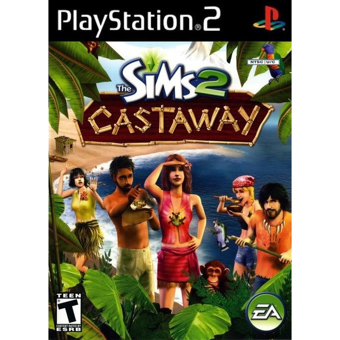 DVD Kaset Game PS2 The Sims 2 Castaway