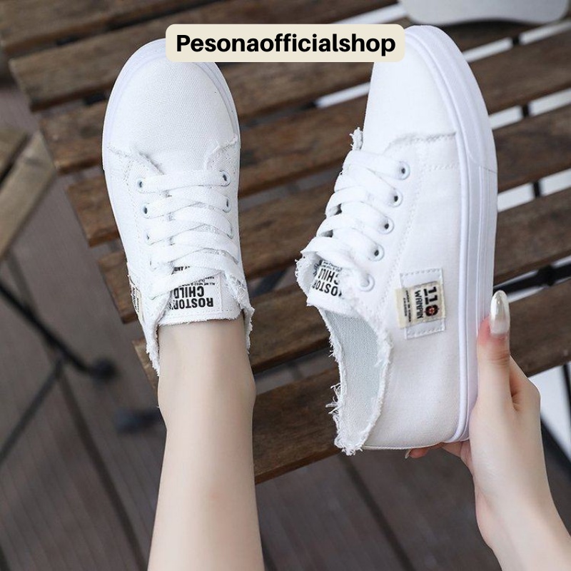 COD POS 9927 Sepatu Sneakers Kanvas Wanita Import Sepatu Fashion Trend Korean