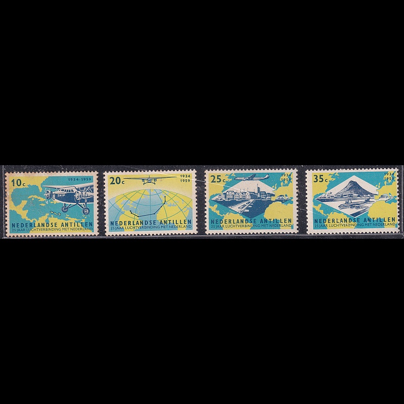 

Prangko Netherlands Antilles 1959 - The 25th Anniversary of Netherlands Curacao Air Service