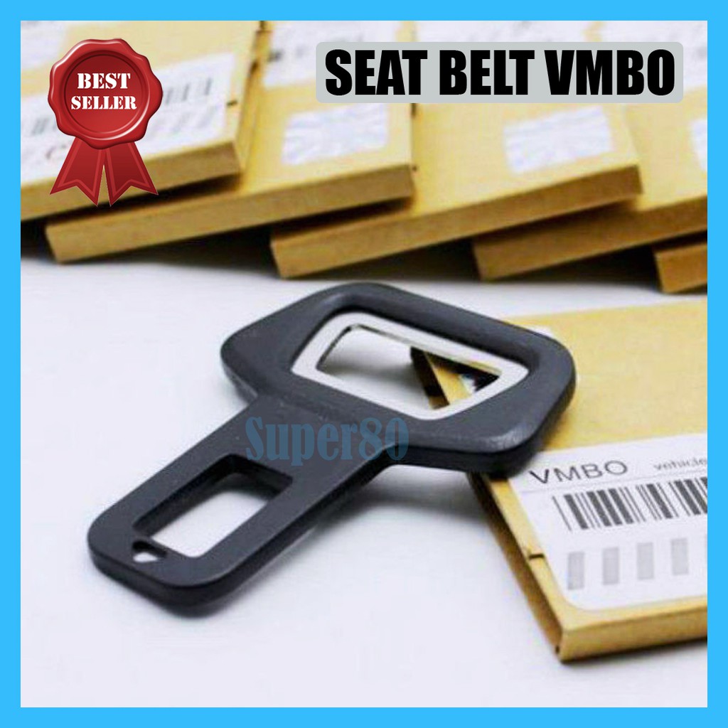 Colokan Seat Belt VMBO / Logam Polos Buckle SeatBelt Sabuk Pengaman Warning Alarm Buzzer Safety