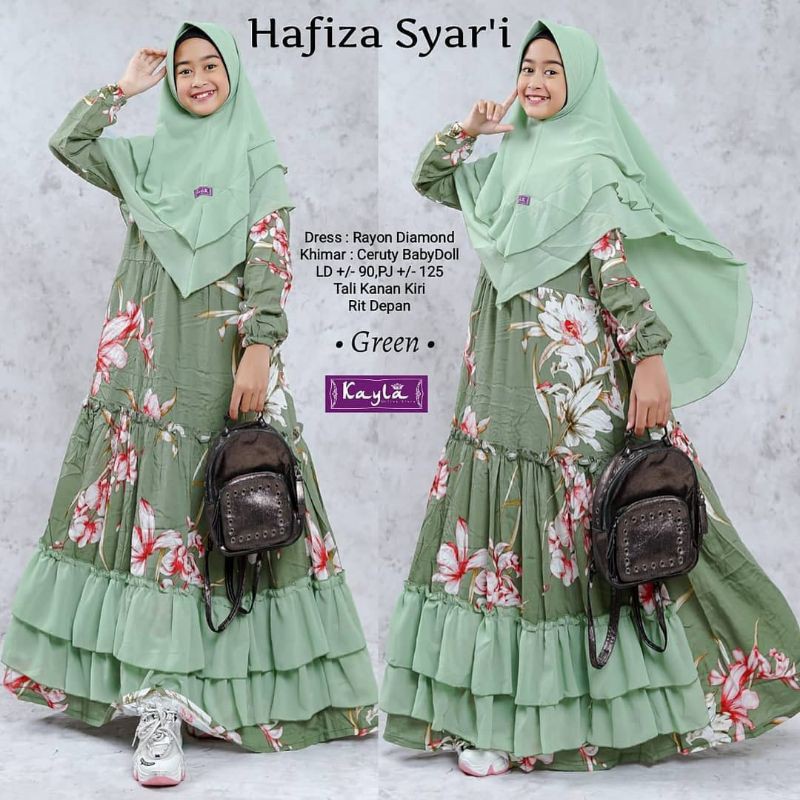 Gamis Anak/ Dress Anak/ Gamis Anak Tanggung/ Dress Anak Tanggung/Hafizah Syar'i
