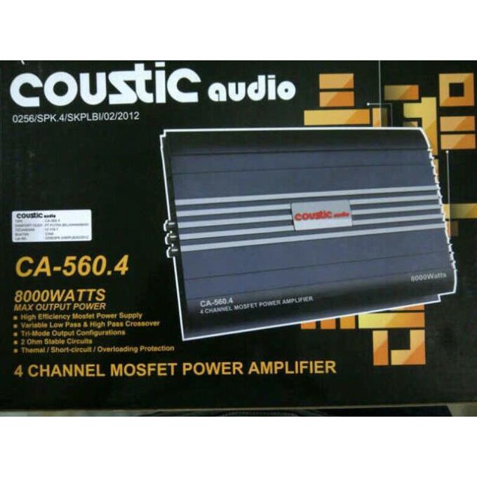 Power mobil 4 channel coustic audio CA - 560.4 / CA-560.4