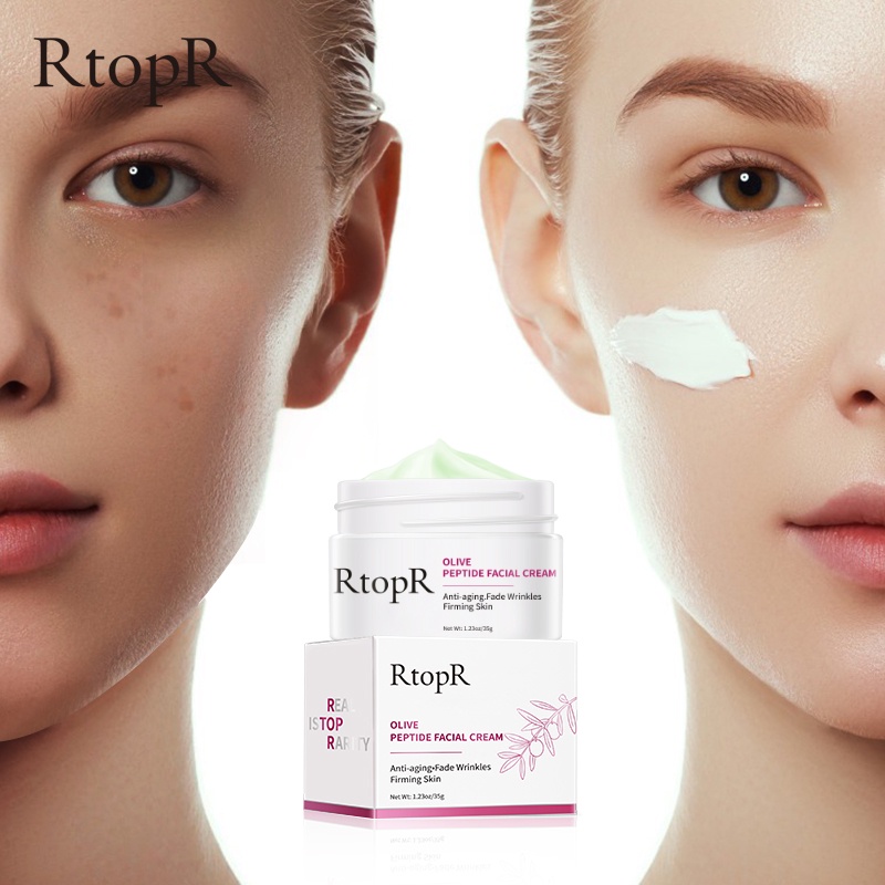 [BPOM]Rtopr Cream Zaitun Peptide Firming Anti Kerut Mengurangi Garis Halus Mengecilkan Pori-Pori Kontrol Minyak 35g