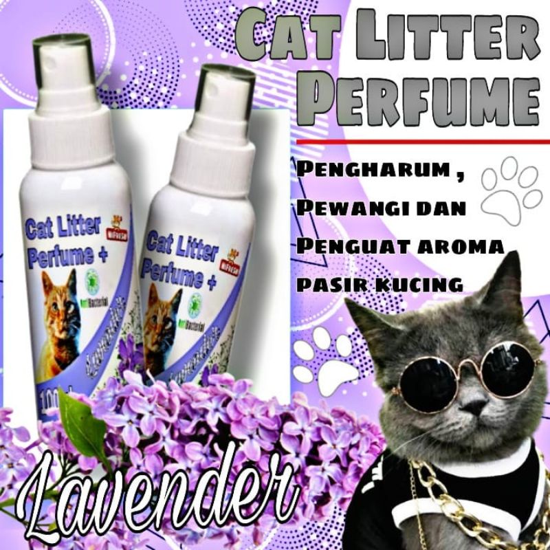 Parfum Pasir Kucing Wangi 100ml / Cat Litter Perfume / Pengharum Pasir Kucing / Pewangi Pasir Kucing / Pasir Kucing Gumpal Wangi / Pasir Bentonite / Pasir Wangi / Pasir Cuci Kucing/ Pasir Zeolite / Cat Perfume / Anti Bakteria