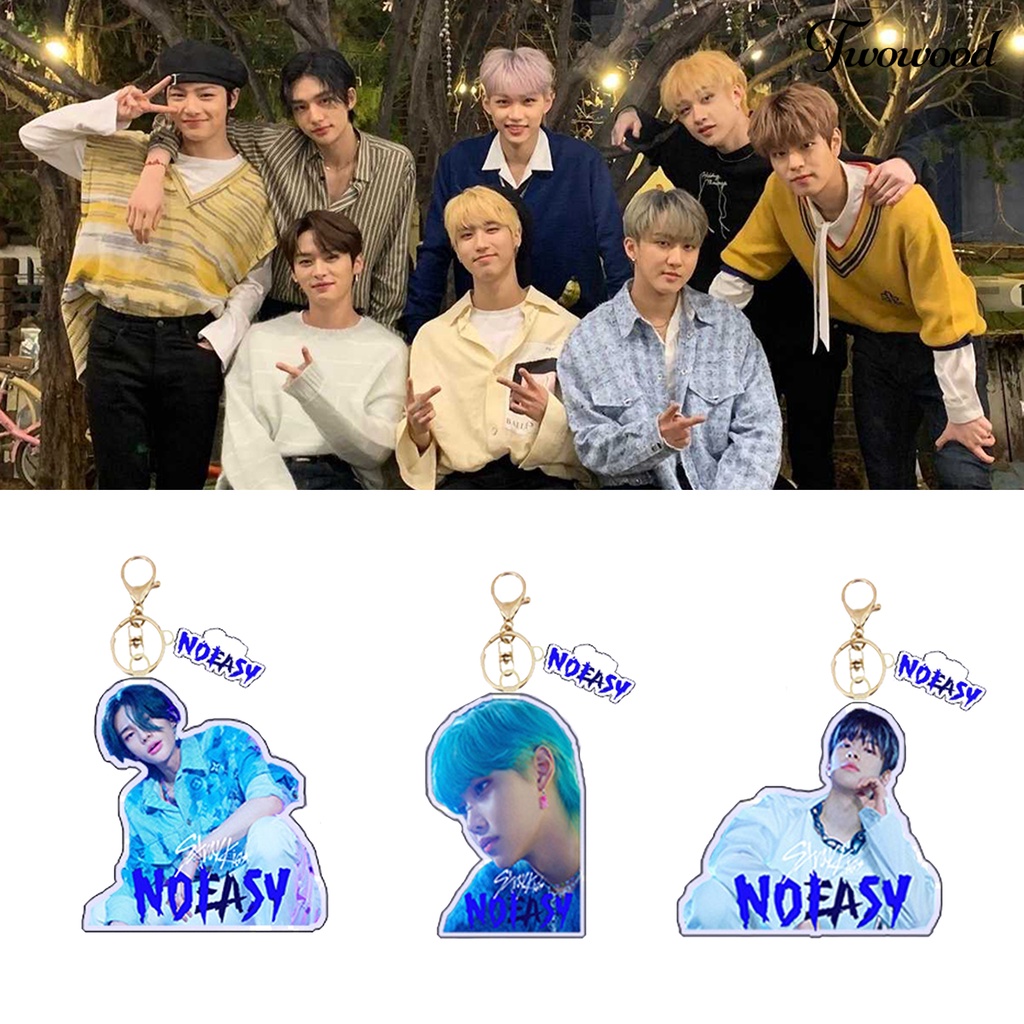 Twowood Gantungan Kunci Desain Kartun Straykids Bahan Akrilik DIY